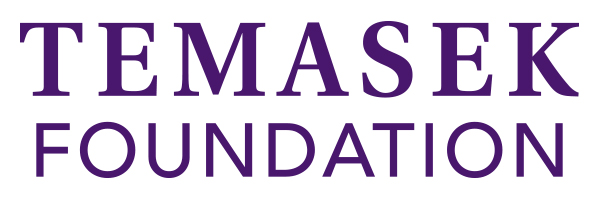 Temasek Foundation in dark purple: